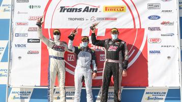 Tomy Drissi and Lucas SlickMist Finishes Trans Am Season Finale with a Full Podium 